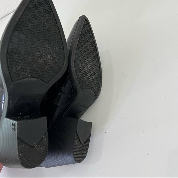 Sam Edelman Pointed Toe Western Bootie Rubber Rain Boot Size 6 Black - Picture 9 of 9